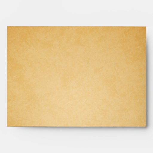 Vintage Old Paper Look Wedding Invitation Envelope