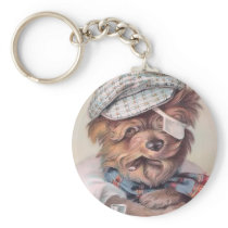 Vintage Old Salty Dog Keychain