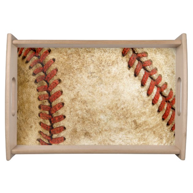 Vintage Old Stylish Baseball Look Food Trays-0