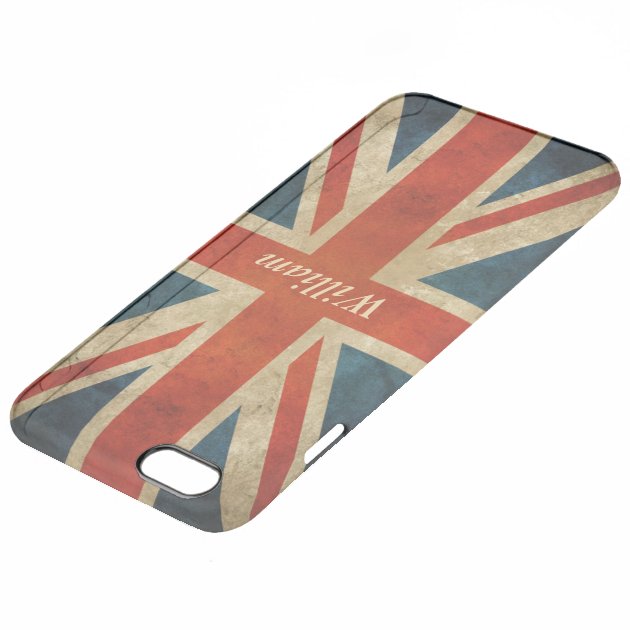 Vintage Old UK Flag - Great Britain Union Jack Uncommon Clearlyâ„¢ Deflector iPhone 6 Plus Case-3