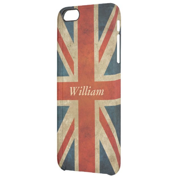 Vintage Old UK Flag - Great Britain Union Jack Uncommon Clearlyâ„¢ Deflector iPhone 6 Plus Case
