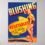Vintage Old Vegetables Crate Labels Ad Pinup Print