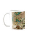 Vintage Old World Antique style maps on mug by grandhelm Vintage Old World Antique style maps on mug
