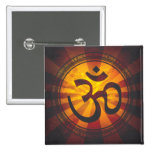 Vintage Om Symbol Print Pin