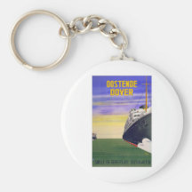 Vintage Oostende Dover Key Chain