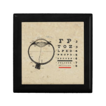 Vintage Ophthalmologist Keepsake Boxes