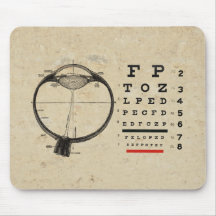 Vintage Ophthalmologist Mousepads