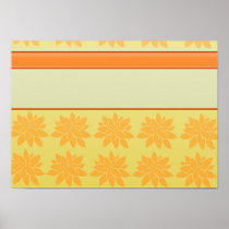 Vintage Orange floral gift Posters