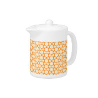 Vintage Orange Teapot
