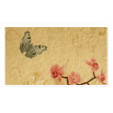 Vintage orchids Profile Card business cards
