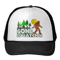 Vintage Original Gone Squatchin Design Hat