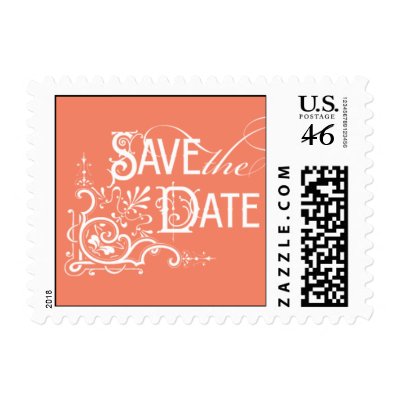 Vintage Ornate - Save the Date - Pink Stamps