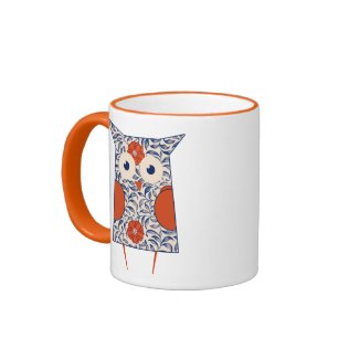 Vintage Owl Art Coffee Mug