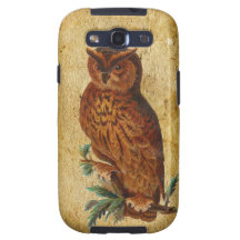 Vintage Owl Galaxy SIII Cases