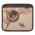Vintage Owl in Moon Sleeve For iPads