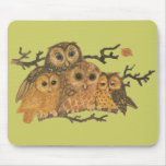 Vintage Owls Mouse pad mousepads
