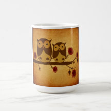 Vintage owls Mug