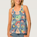 Vintage Painted Toy Story Characters Tank Top