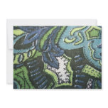 Vintage Paisley Design Fabric  Invitation