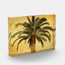 Vintage Palm Tree - Tropical Customized Template Acrylic Award