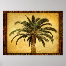 Vintage Palm Tree - Tropical Customized Template Posters
