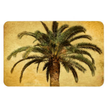Vintage Palm Tree - Tropical Customized Template Vinyl Magnets