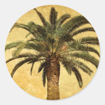 Vintage Palm Tree - Tropical Customized Template Sticker