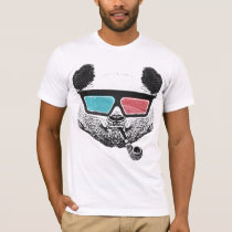 80&#39;s, funny, tshirt, panda, urban, cool, cute, american apparel t-shirt, geek, crazy, Shirt with custom graphic design