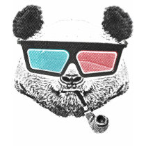 80's, funny, tshirt, panda, urban, cool, cute, american apparel t-shirt, geek, crazy, Shirt with custom graphic design