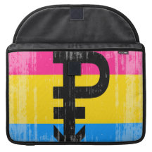 Vintage Pansexual Flag MacBook Pro Sleeve