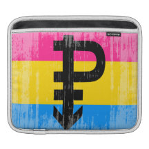 Vintage Pansexual Flag Sleeve For iPads