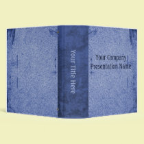 Vintage Paper Business Blue binders