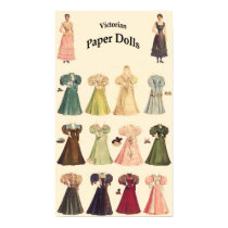 Vintage Paper Dolls, 2 of 2, Cream Background posters