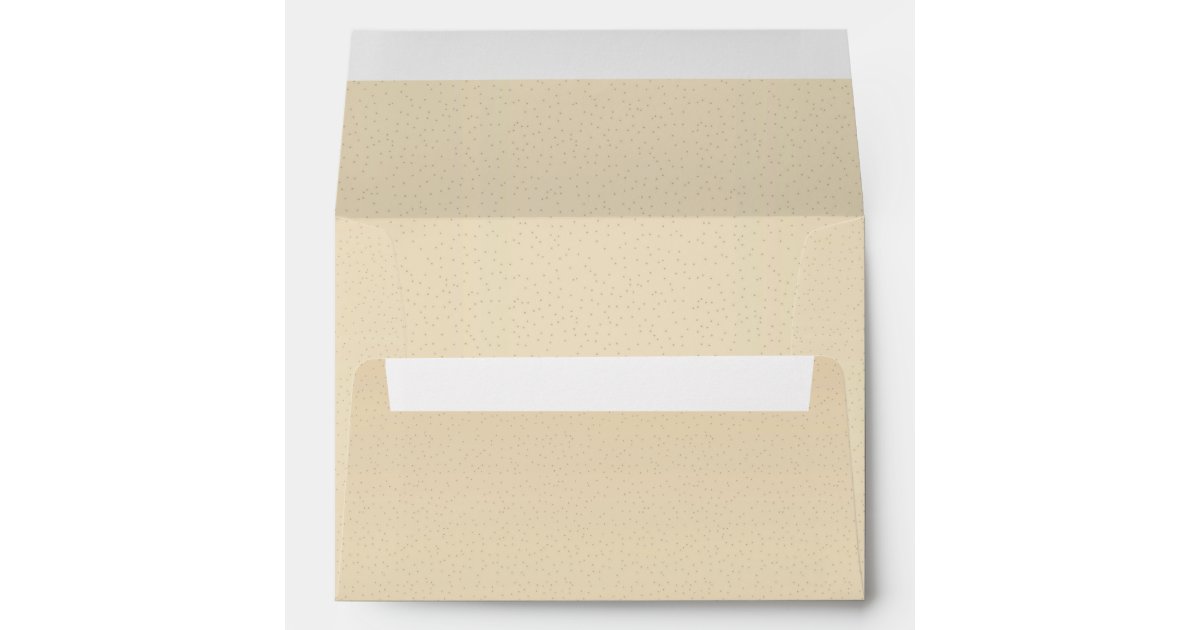 Vintage Paper Look 5x7 Invitation Size Envelope | Zazzle