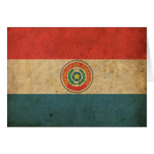 Vintage Paraguay Flag Cards