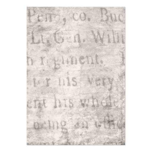 Vintage Parchment Antique Text Template Blank Business Card Templates (front side)