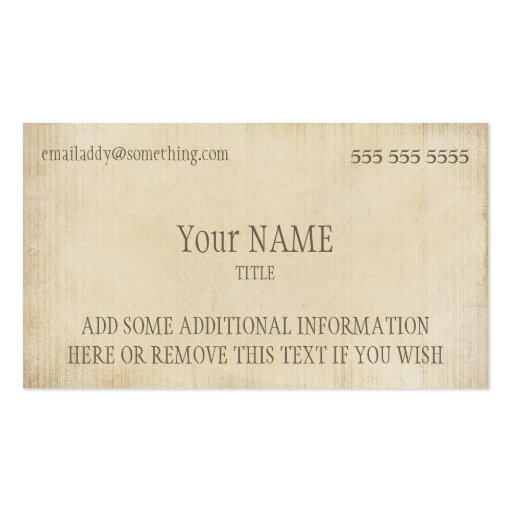 Vintage Parchment Business Card Zazzle