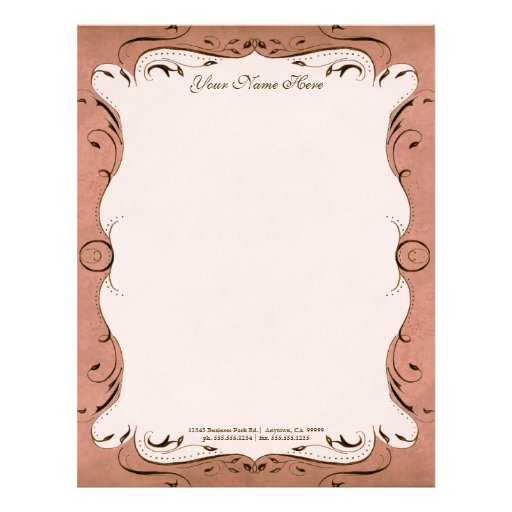 Vintage Parchment Look Letterhead Resume Paper Zazzle