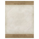Vintage Parchment Look Letterhead Resume Paper