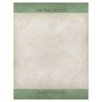 Vintage Parchment Look Letterhead Resume Paper Flyer Design