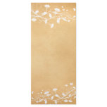 Vintage Parchment White Vine Wedding Program Menu Rack Cards