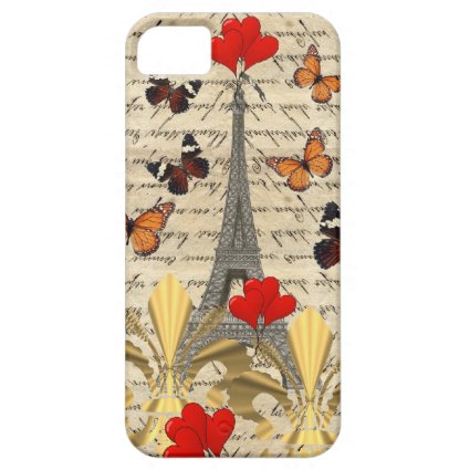Vintage Paris & butterflies iPhone 5 Covers