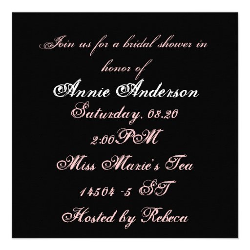 Vintage Paris Chic  Bridal Shower Invitation