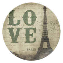 Vintage Paris Dinner Plate