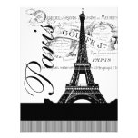 Vintage Paris Eiffel Tower Illustration Invite