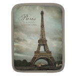 Vintage Paris Eiffel Tower iPad sleeve
