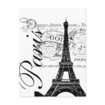 Vintage Paris & Eiffel Tower Label Post Cards