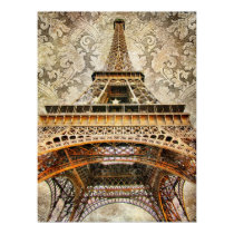Vintage Paris, Eiffel Tower posters