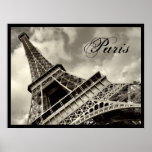 Vintage Paris - Eiffel Tower poster