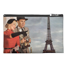 Vintage Paris - Eiffel Tower Travel Accessory Bag